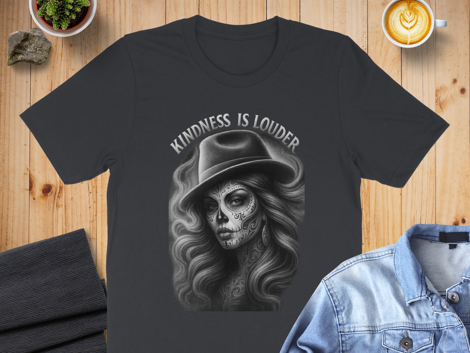 Kindness is Louder T-Shirt with Artistic Face Design Product