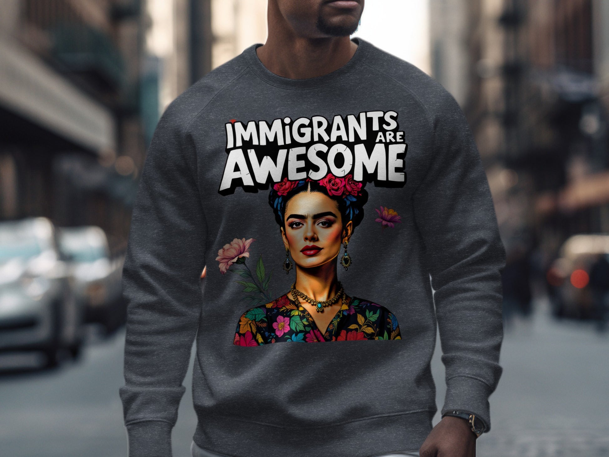 Immigrants Are Awesome Colorful Print product