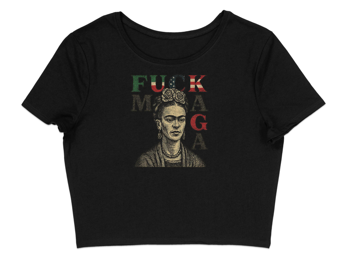 Bold Expressive Art Statement Crop Top product