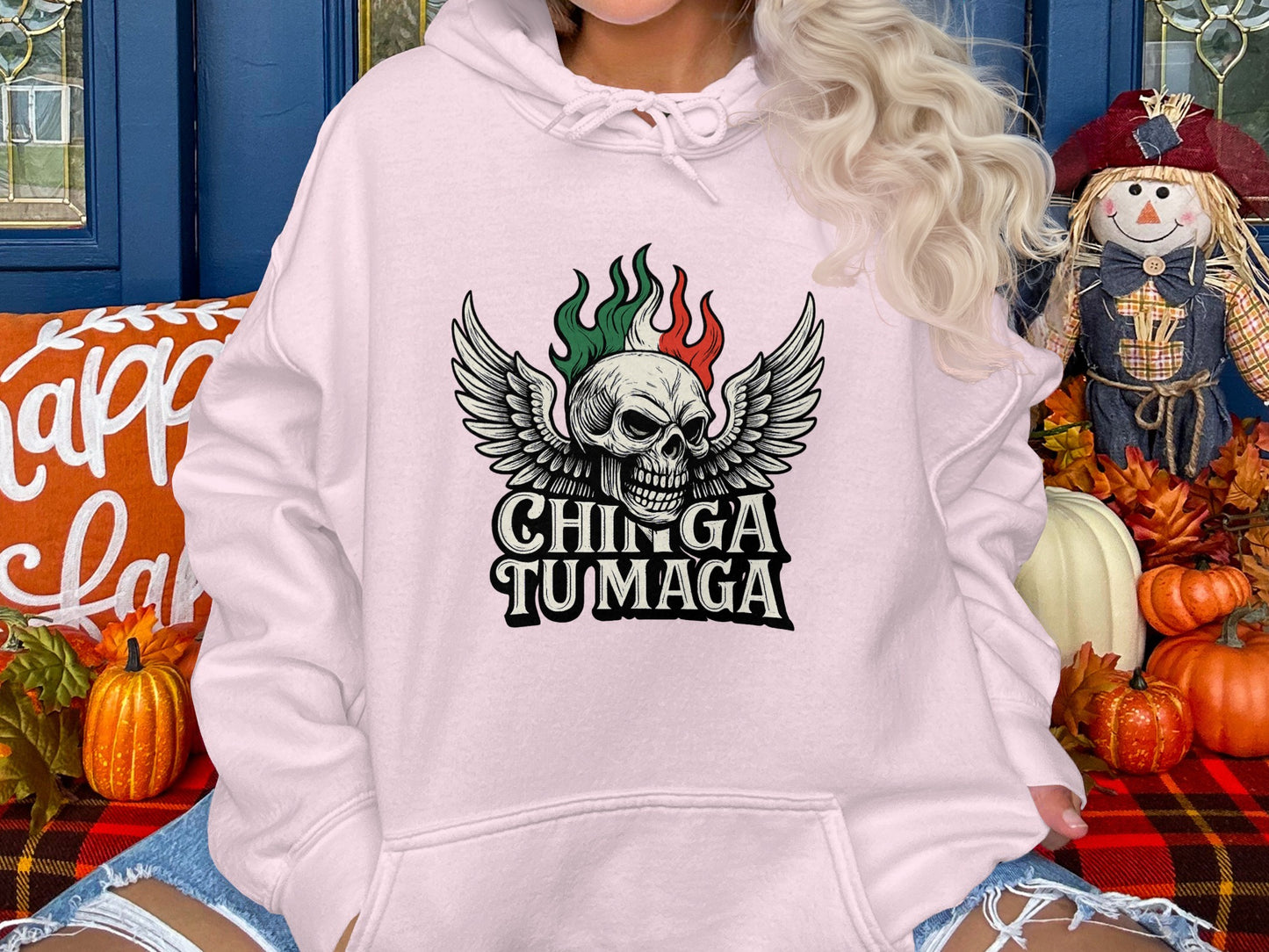 Skull Wings Graphic Hoodie Unique Hoodie Product