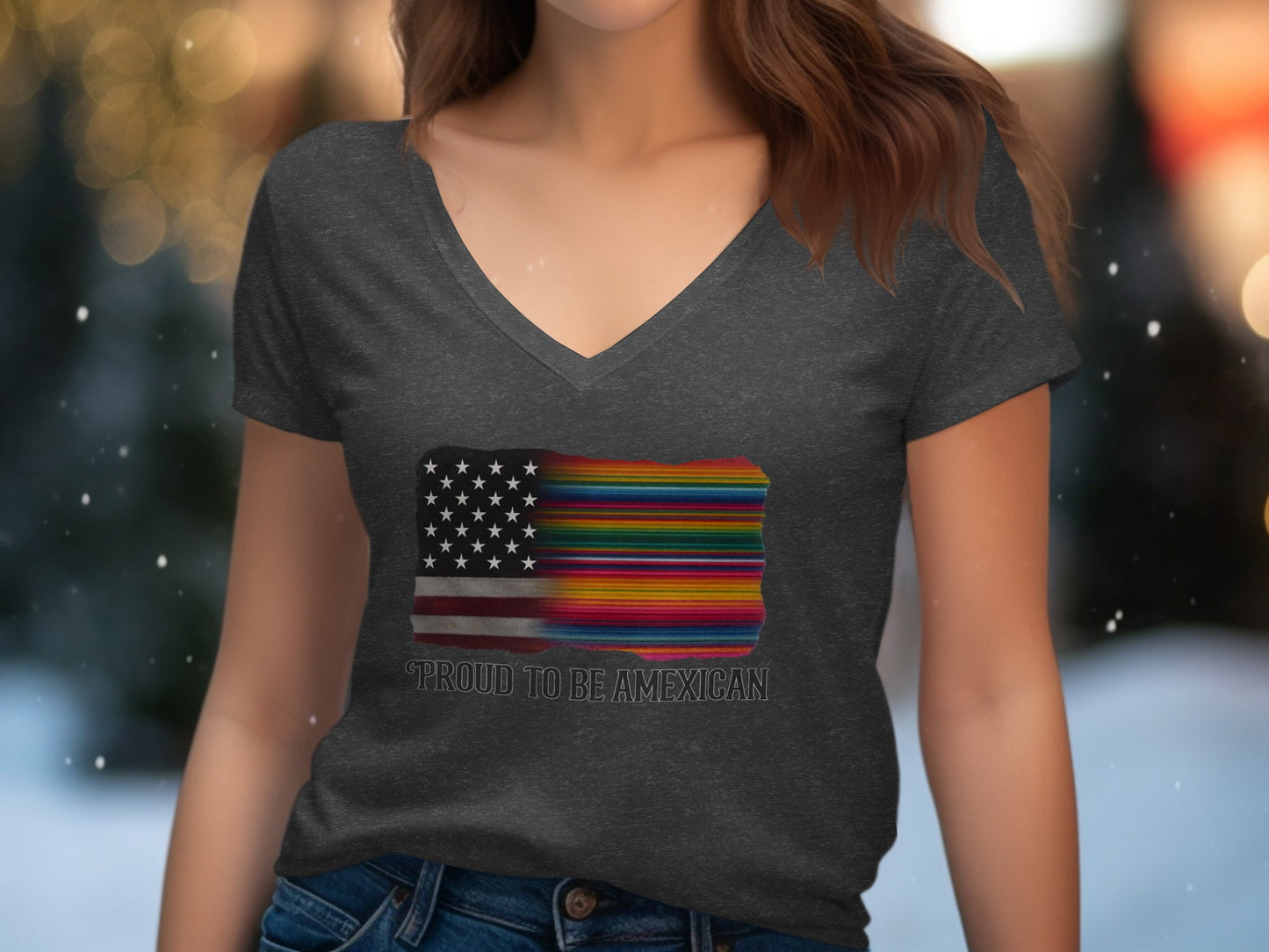 Proud to Be American Mexican Flag Tee Shirt product type