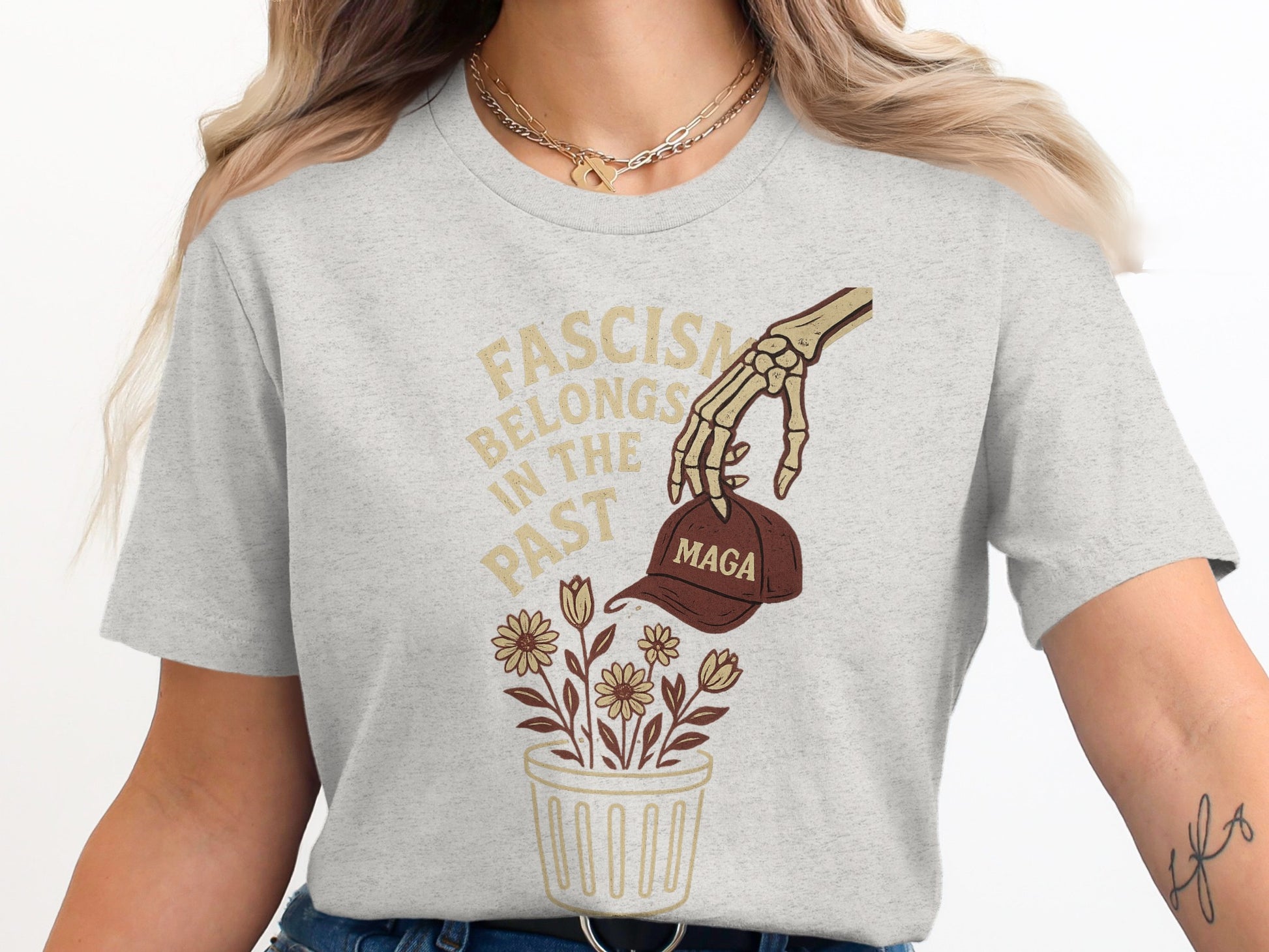 Fascism Belongs In The Past Graphic T-Shirt product