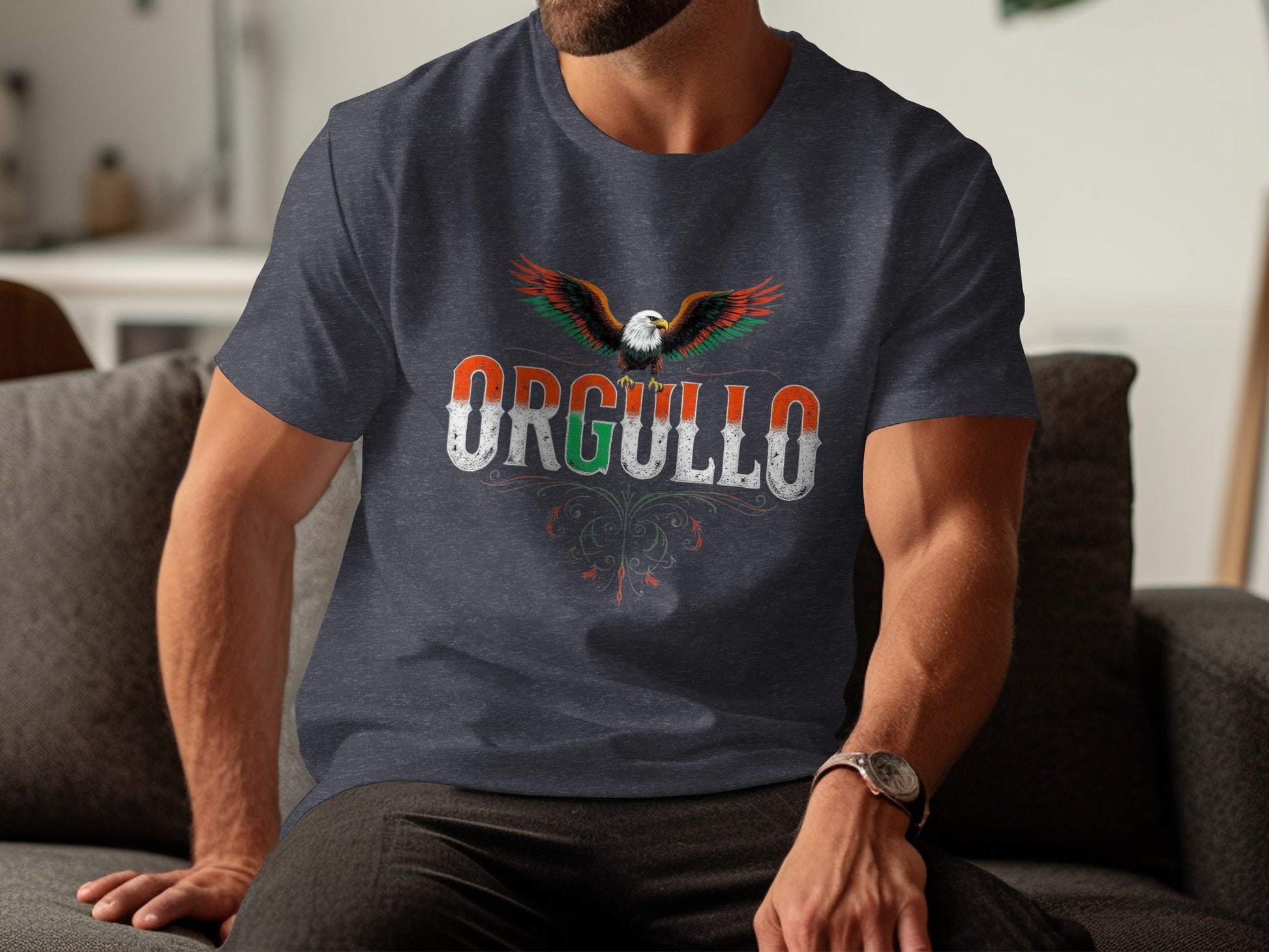 Patriotic Eagle Orgullo Graphic Designed Shirt Product