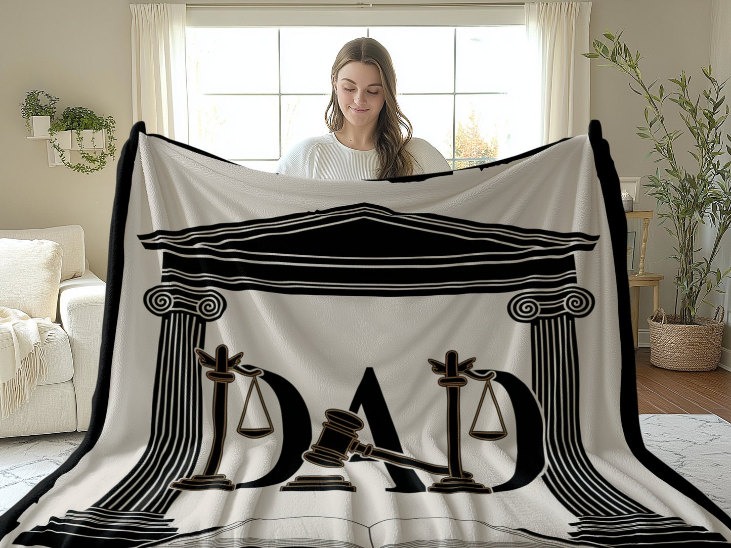 For Dad Justice Themed Cozy Warm Blanket product
