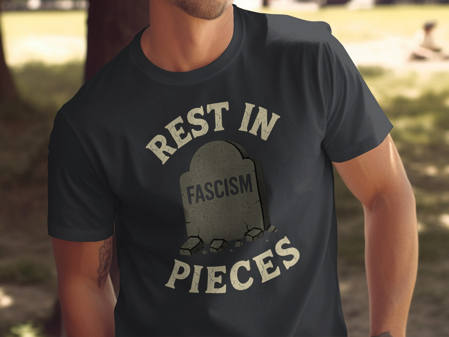 Rest in Pieces Fascism Graphic T-Shirt product