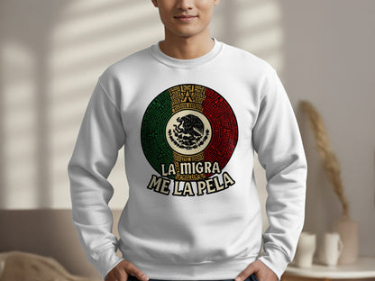 La Migra Me La Pela Mexican Pride Sweatshirt product