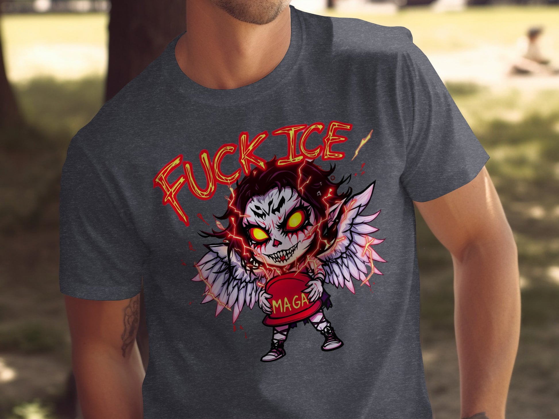 Fantasy Demon Graphic Tee Shirt product type