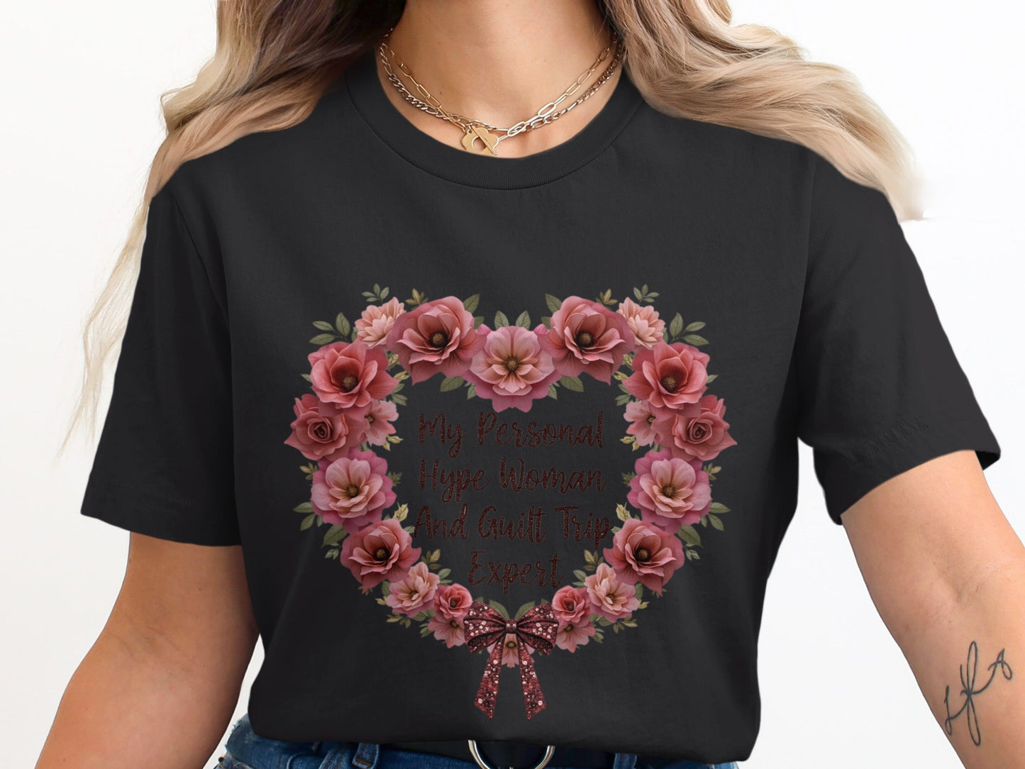 My Personal Hype Woman Heart Floral Graphic Tee product