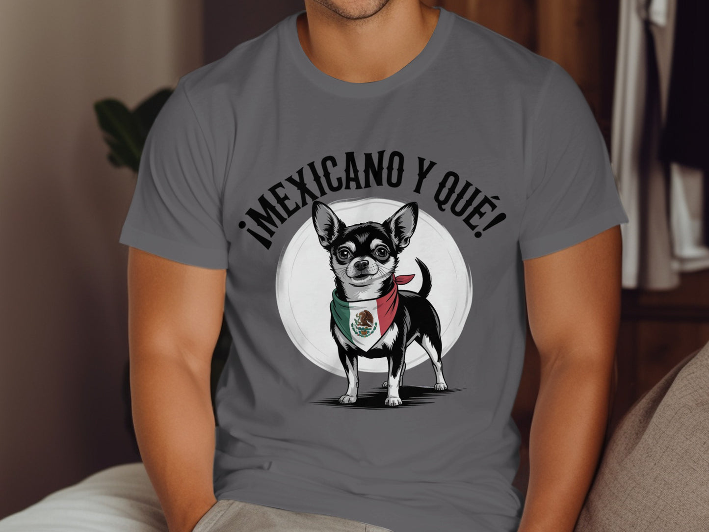 Mexicano Y Que Chihuahua Design Graphic T-shirt product
