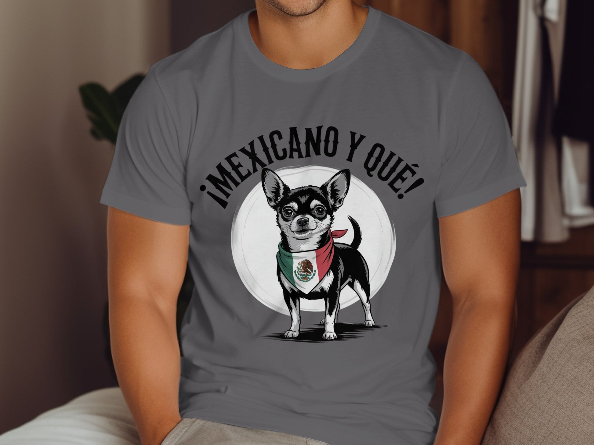 Mexicano Y Que Chihuahua Design Graphic T-shirt product