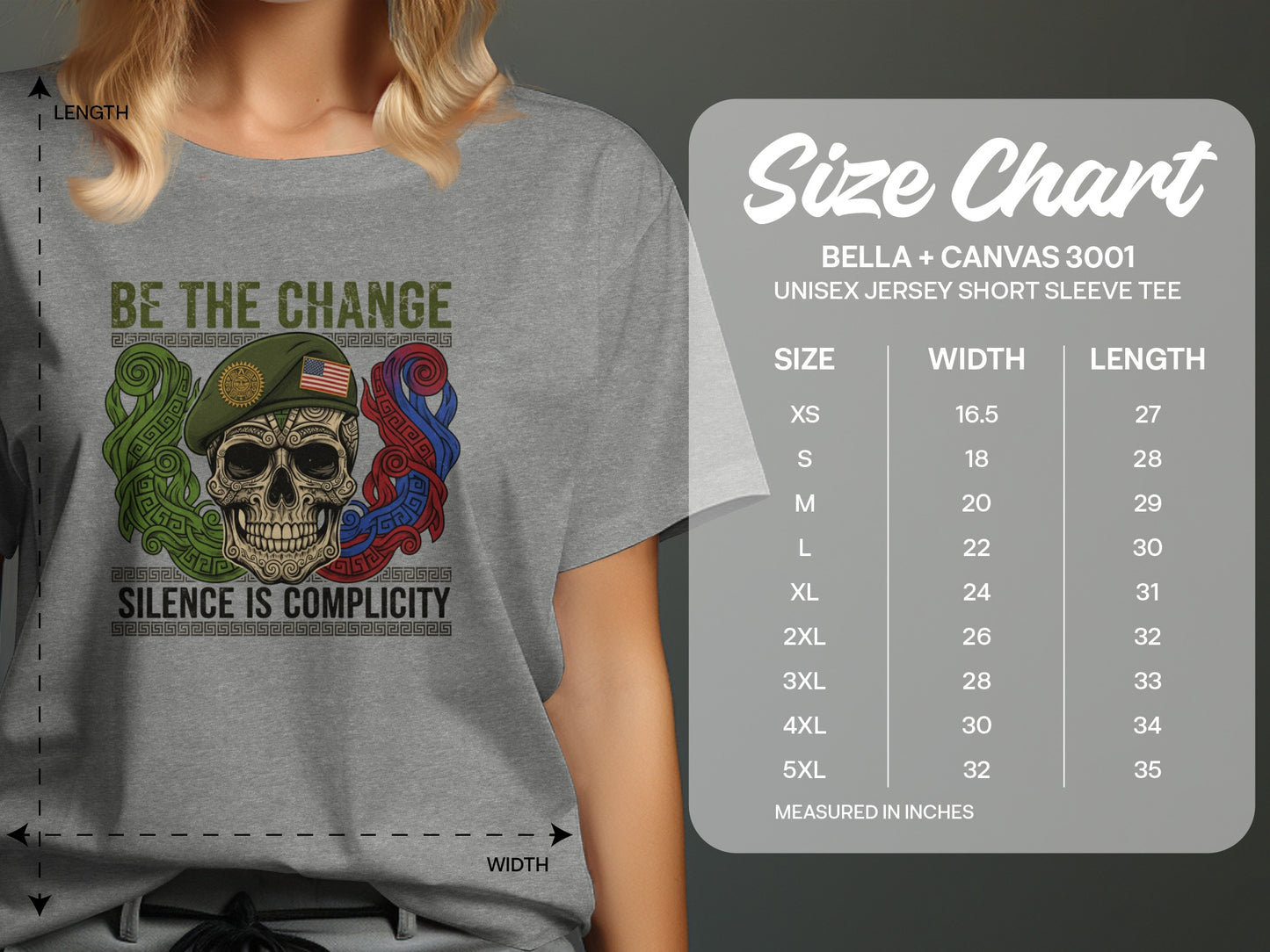 Be the Change Silence Is Complicity Unisex Jersey Tee