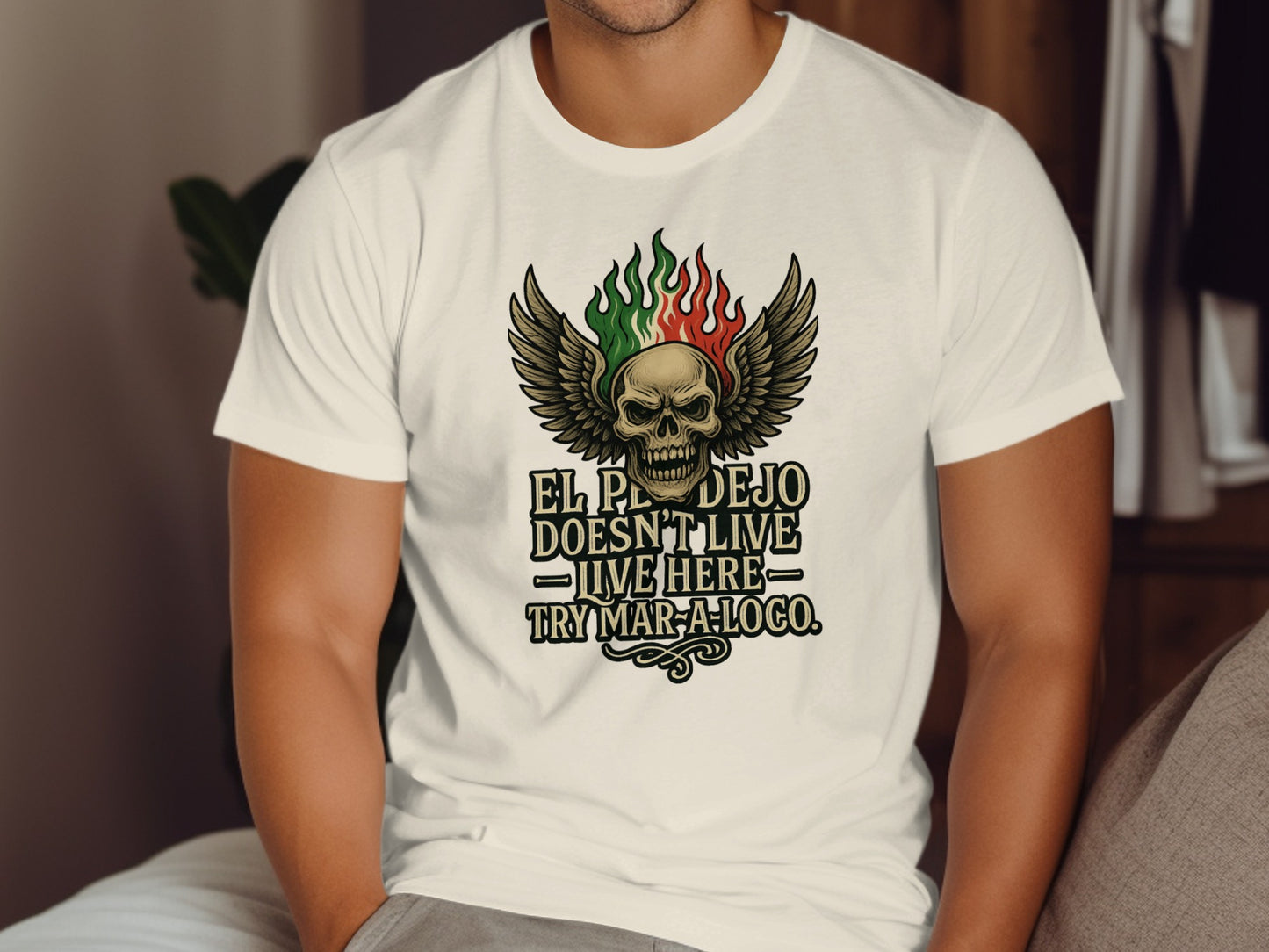 El P Dejo Doesn't Live Here Skull Graphic T-Shirt product