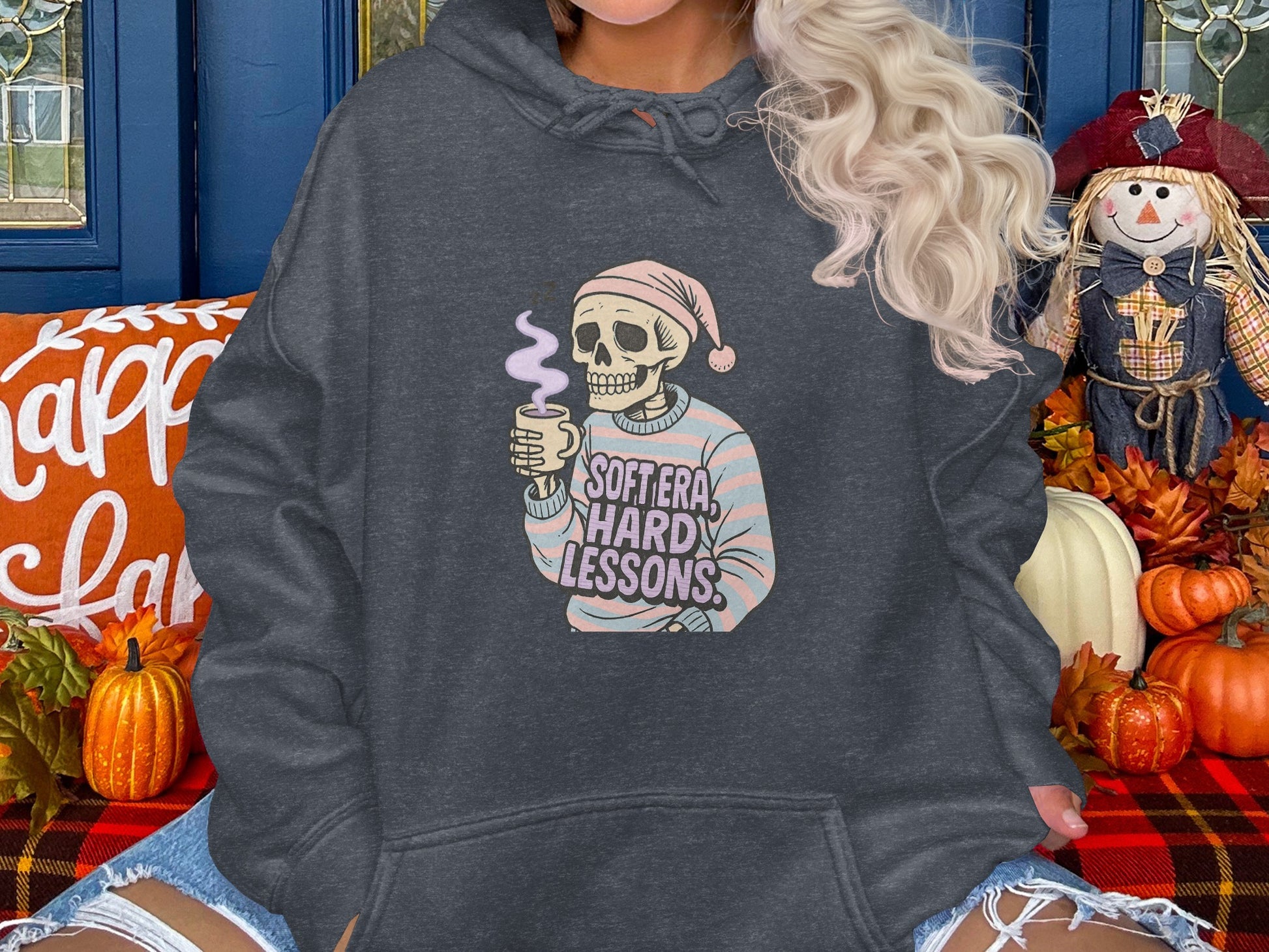 Softer Hard Lessons Skeleton Hoodie product type
