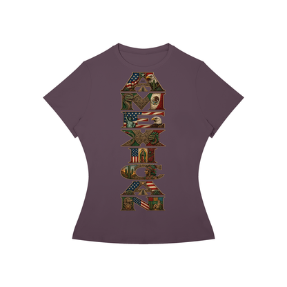 AMEXICAN Pride FDT Subtle Women’s Slim Fit Performance T-Shirt