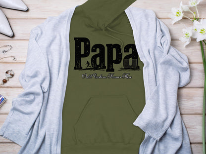 Add Custom Names Here Papa Hoodie product type