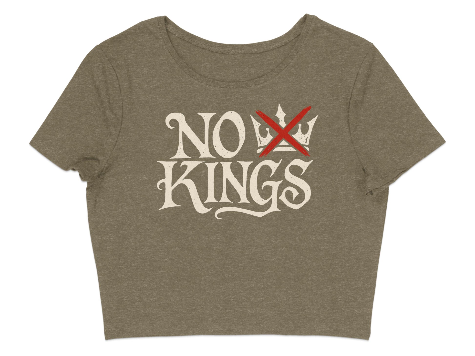 No Kings Bold Crown Design Casual T-shirt product