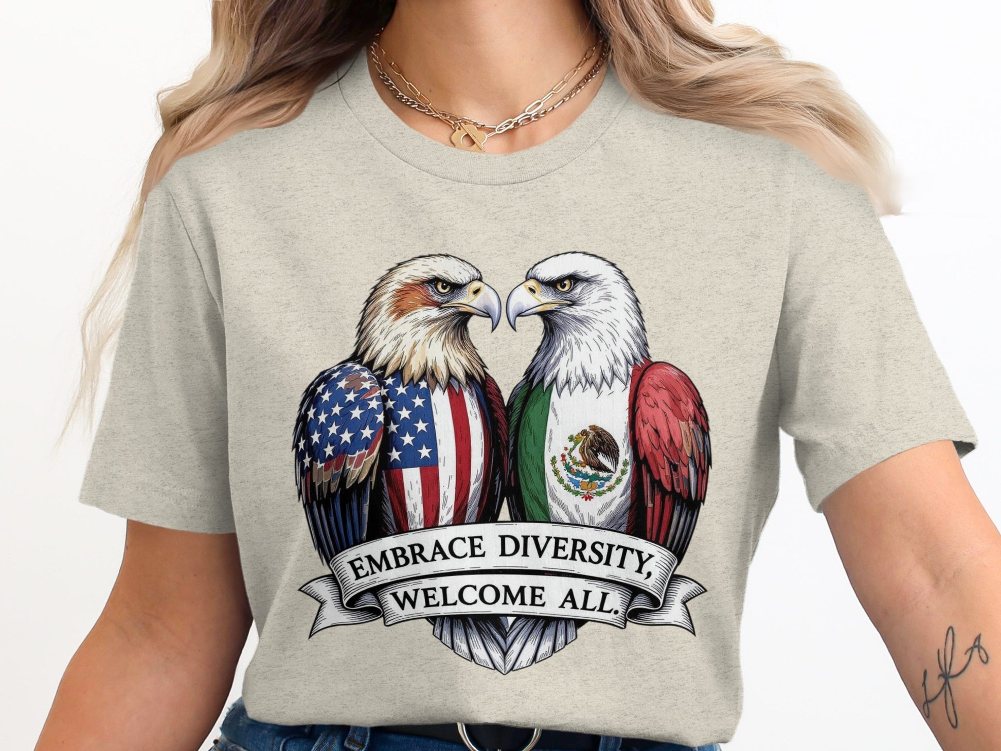 Embrace Diversity Welcome All Graphic T-Shirt product