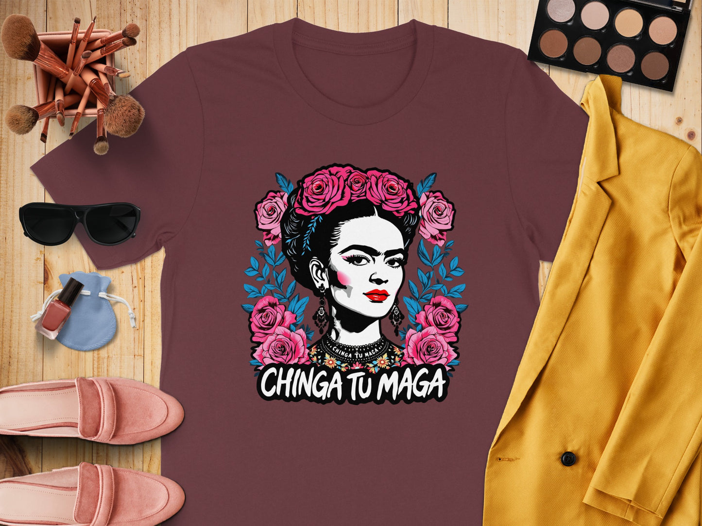 Chinga Tu Maga Graphic Tee Frida Kahlo T-Shirt