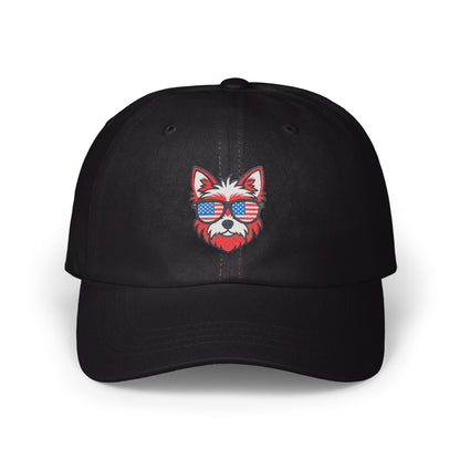USA Sunglasses Cool Dog Embroidered Black Cap product type