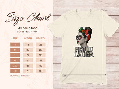 Proud Latina Graphic T-Shirt Illustrated Product Type