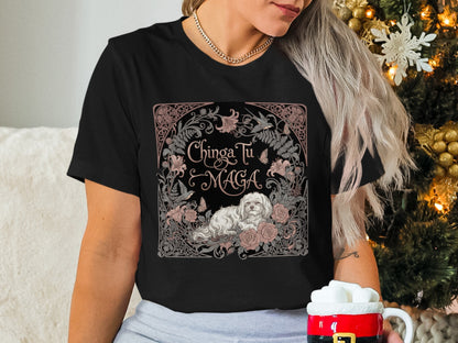 Chinga Tu Maga Dog Graphic Tee