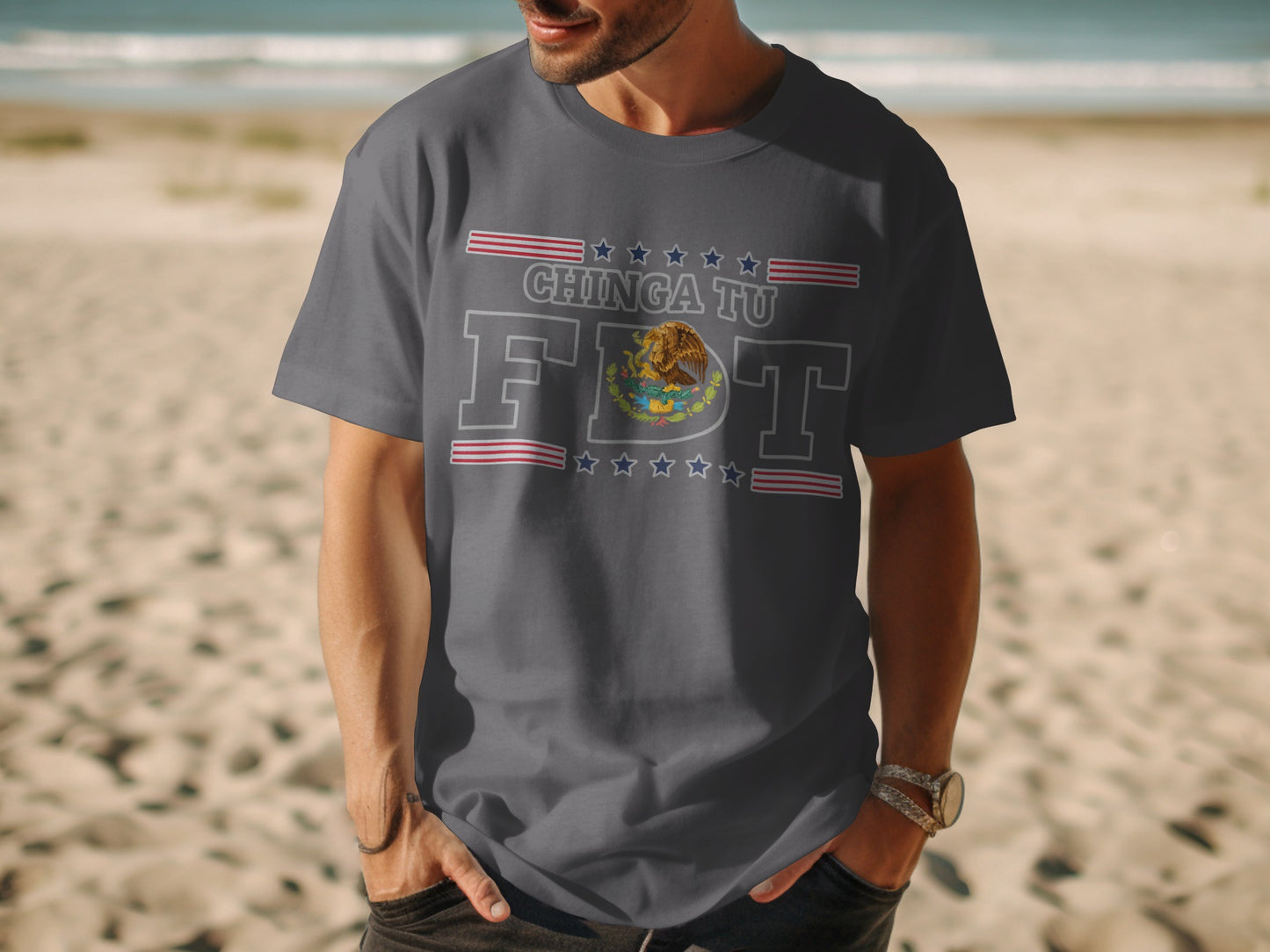 Chinga Tu California Republic Flag Graphic T-shirt product type