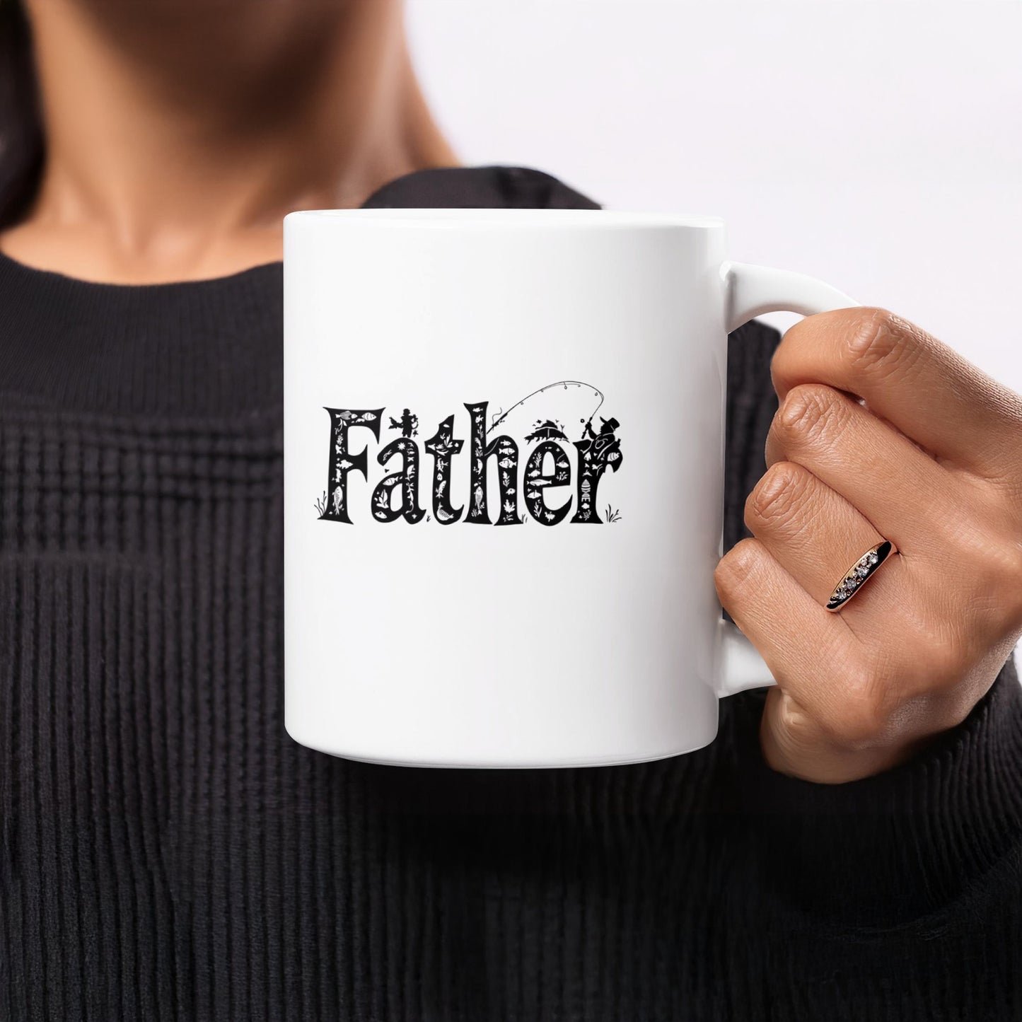 Father Graphic Mug with Fishing Design product