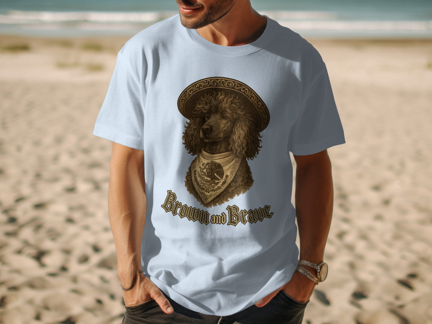 Brown and Brave Stylish Graphic Print Shirt product type