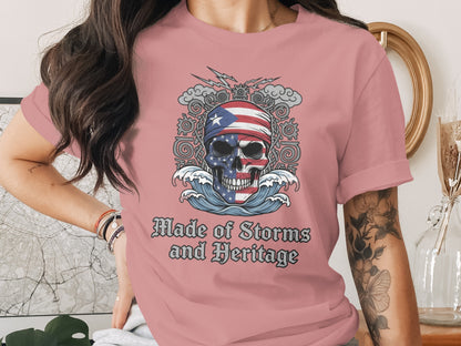 Made of Storms and Heritage Skull T-shirt