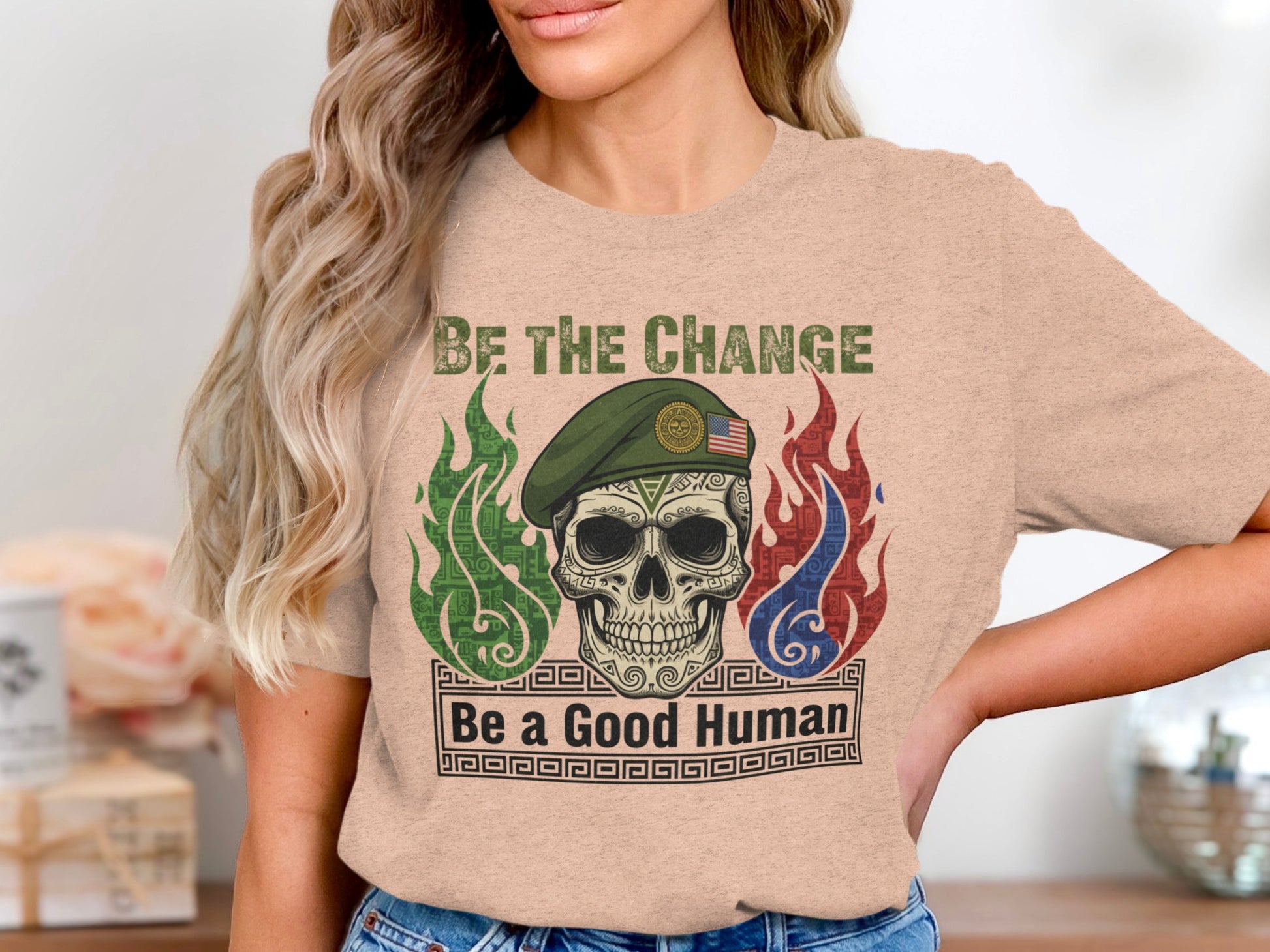 Be The Change Be a Good Human Graphic T-shirt