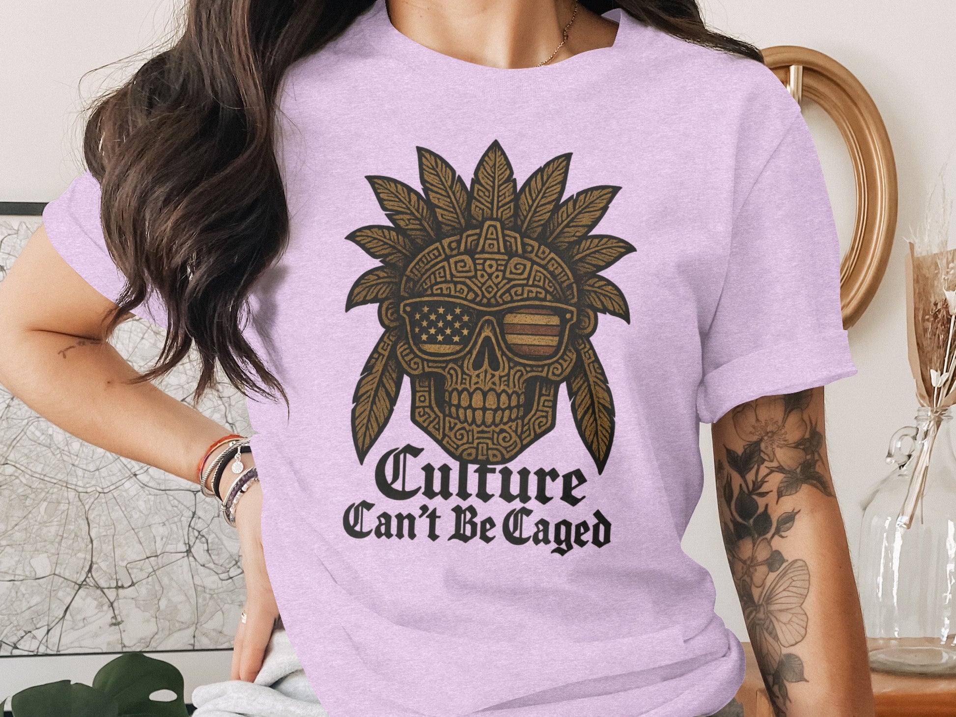Culture Can't Be Caged Graphic T-Shirt Design
