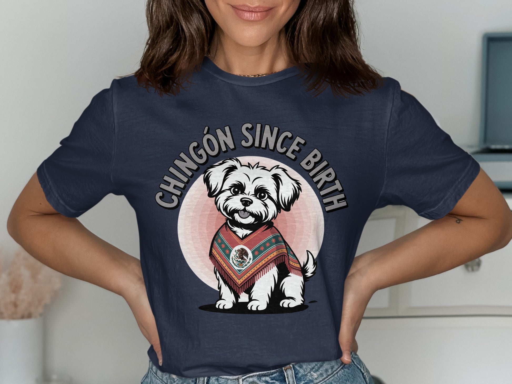Chingón Since Birth Cute Dog Graphic Design Shirt product