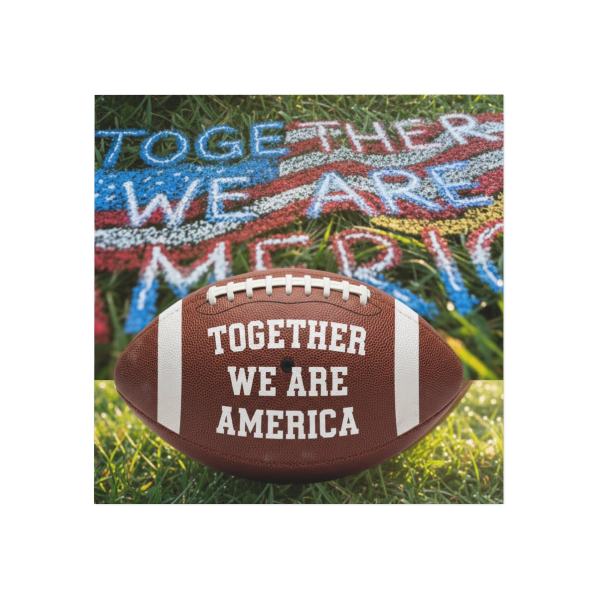 Together We Are America Decorative Football