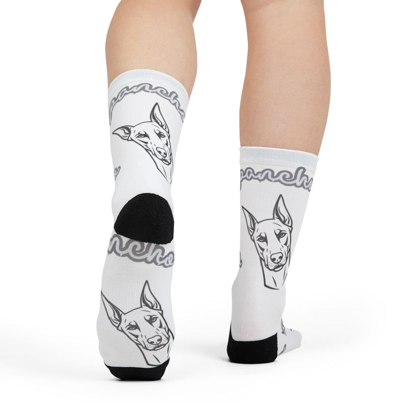 Stylish Dog Pattern Crew Socks for Comfortable Wear