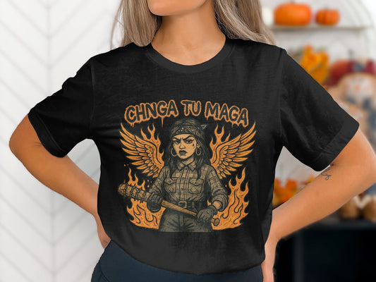 Chinga Tu Maga Graphic T Shirt Artistic Fashion Product