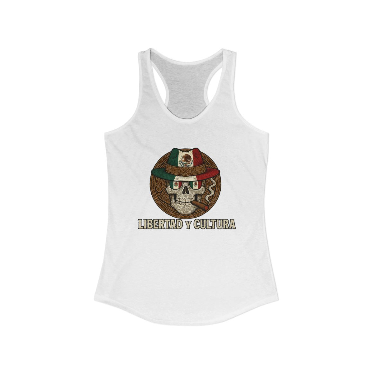 Libertad Y Cultura Skull Design Women's Tank Top
