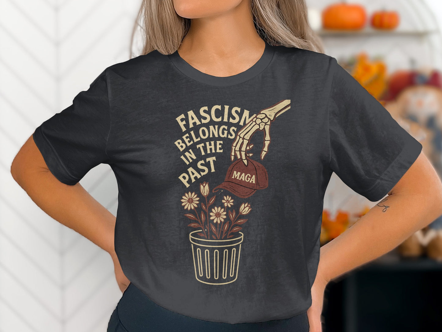 Fascism Belongs in the Past Graphic T-Shirt product