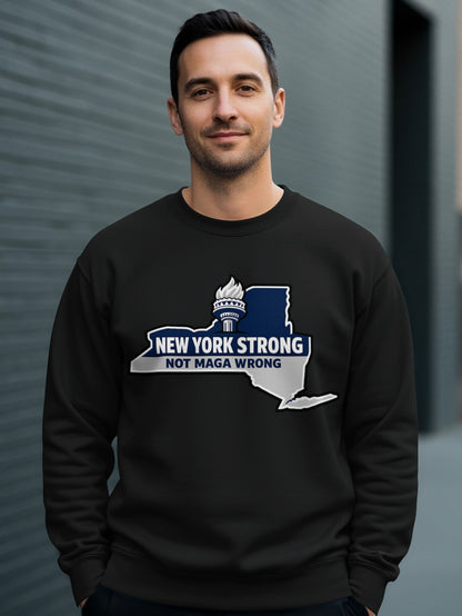New York Strong Not Maga Wrong Sweatshirt Product