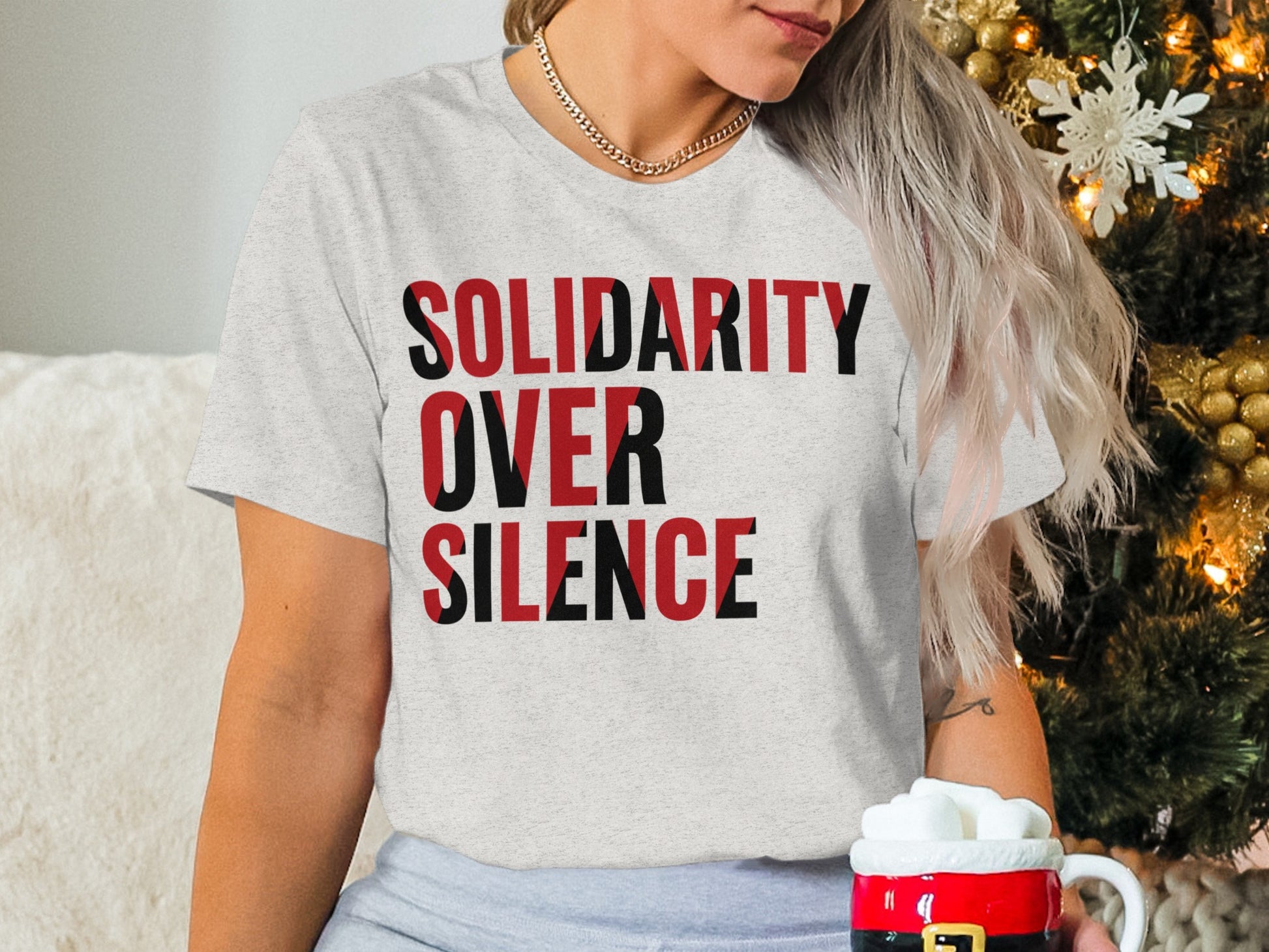 Solidarity Over Silence Graphic T-Shirt Product