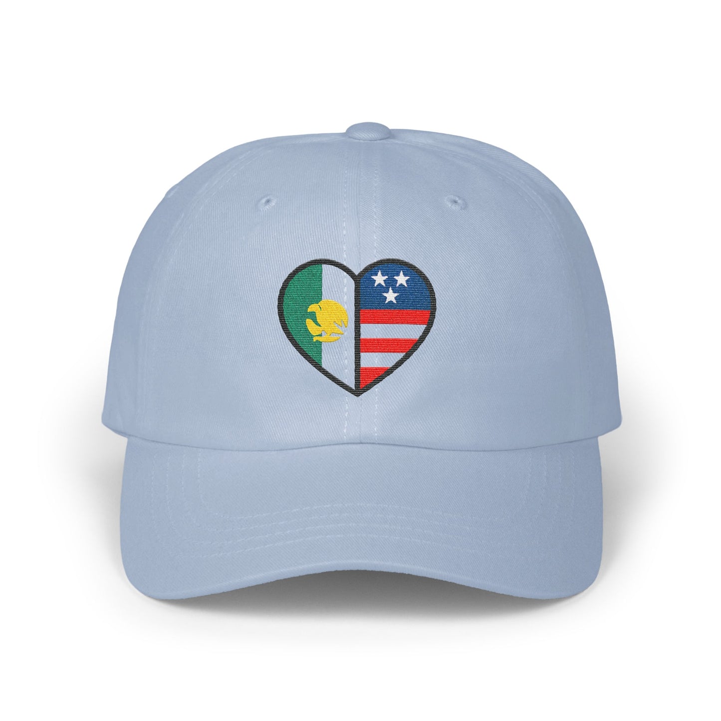 Heart Design Light Blue Cap Stylish Embroidered product type