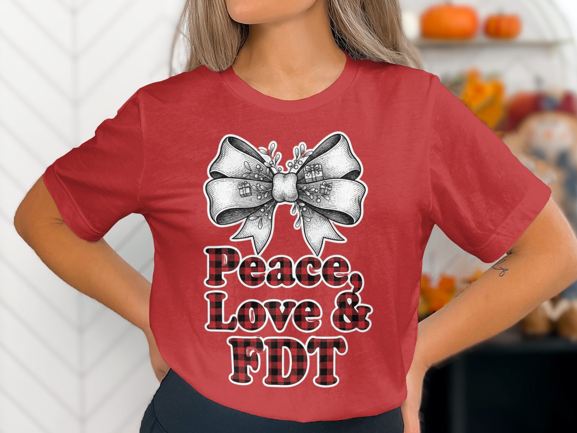 Peace Love FDT Graphic Tee for Casual Outfits