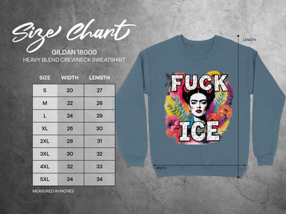 Colorful Bold Ice Statement Crewneck Sweatshirt