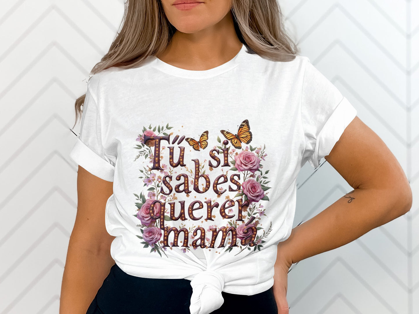 Tú Sí Sabes Querer Mami Floral T-Shirt product