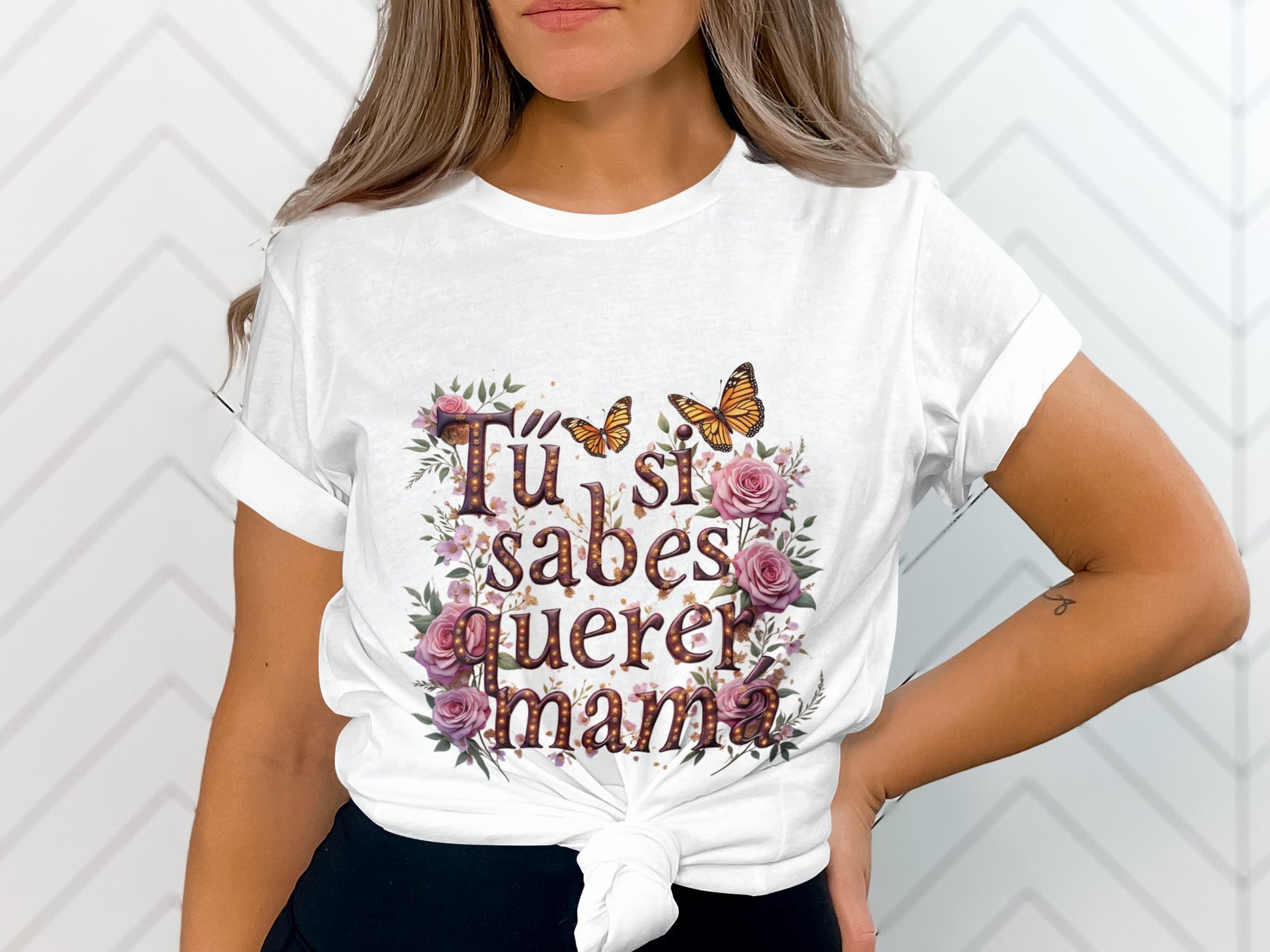 Tú Sí Sabes Querer Mami Floral T-Shirt product