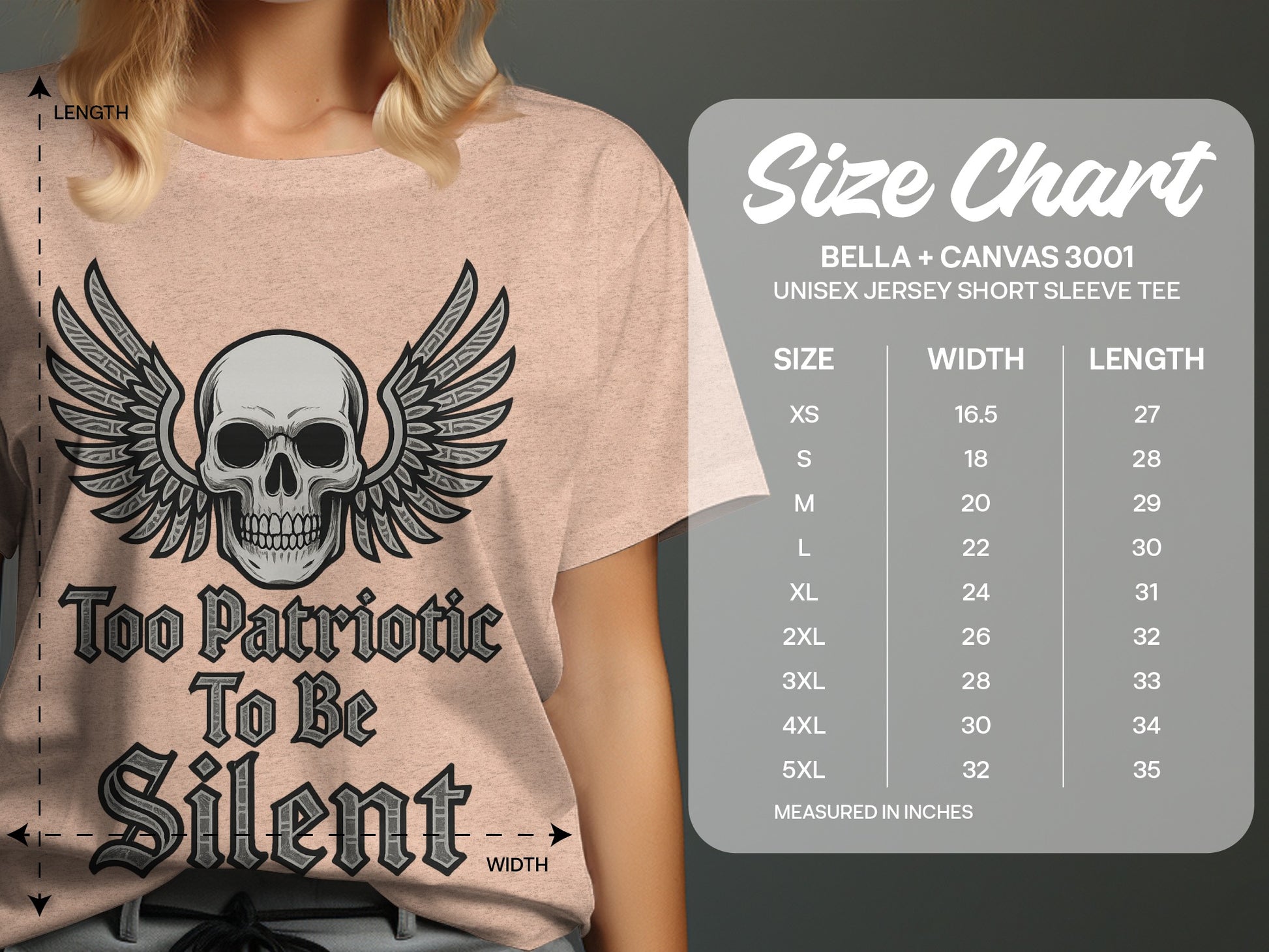 Too Patriotic To Be Silent T-shirt