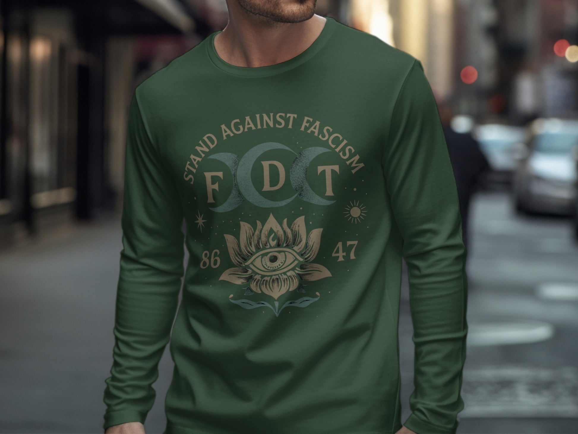 Stand Against Fascism FDT 86 47 Eye Design Shirt