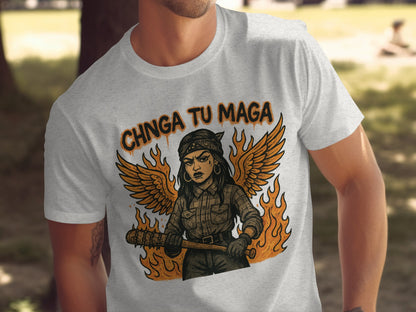 Chinga Tu Maga Graphic Tee with Bold Artwork product