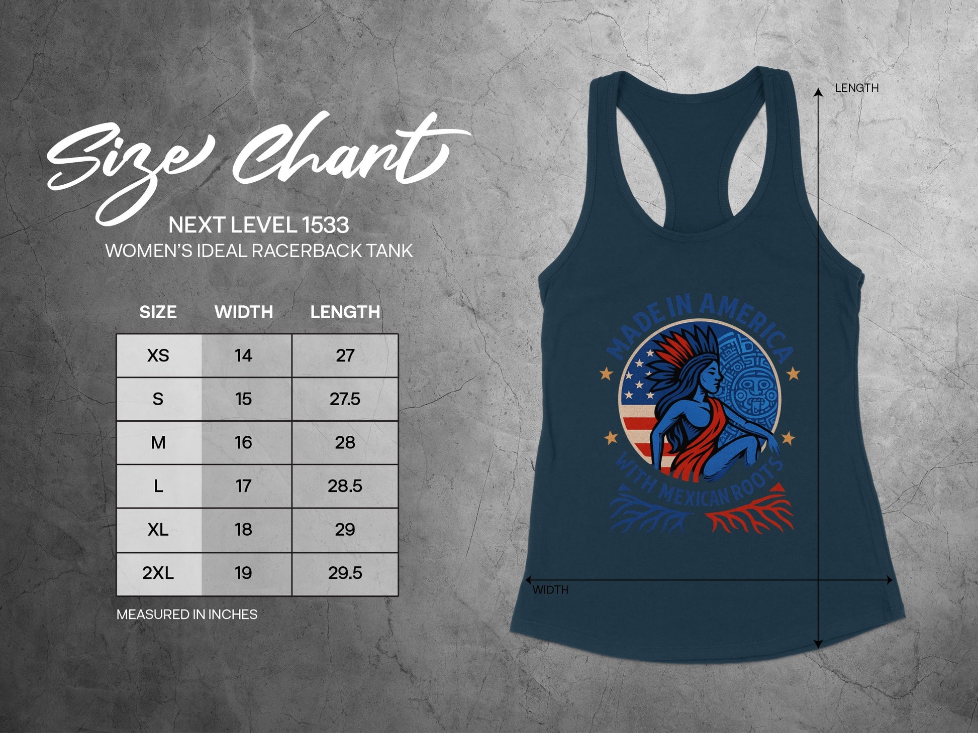 Made in America with Mexican Roots Women's Tank