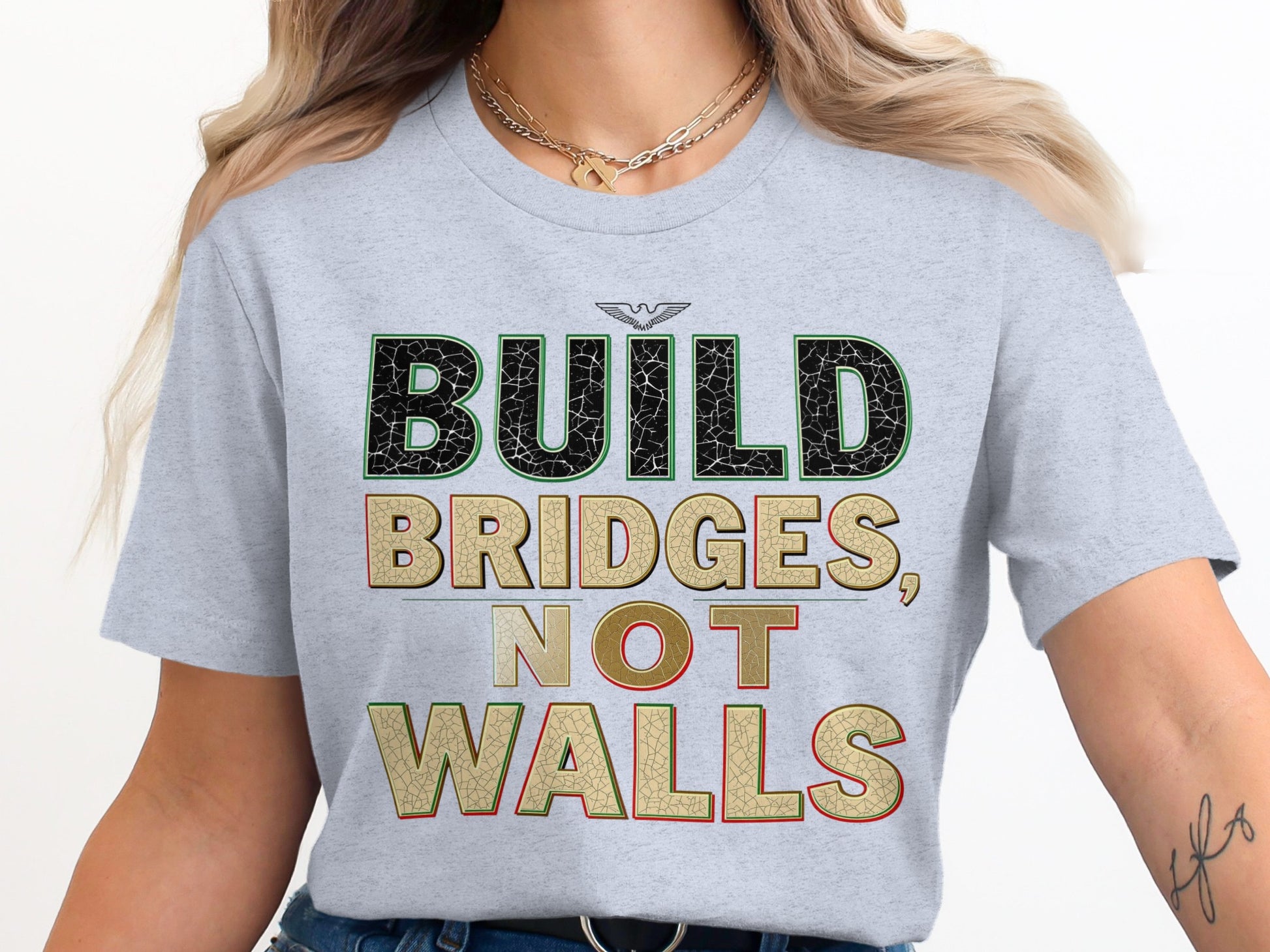 Build Bridges Not Walls Graphic Tee product