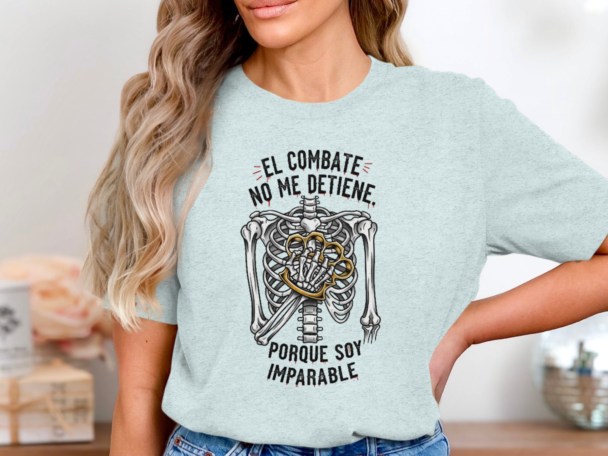 El Combate Porque Soy Imparable Slogan T-shirt Product